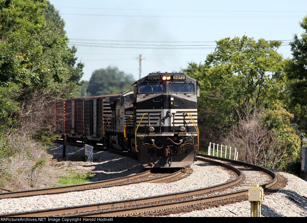 NS 8972 leads train 194 towards Elm station